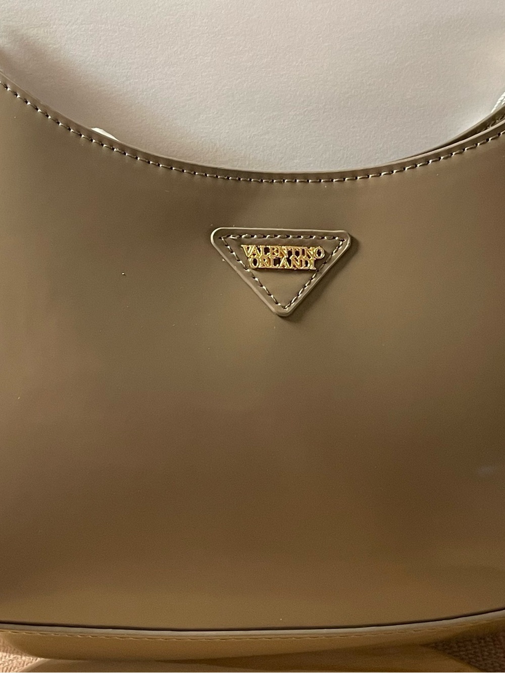 Valentino Orlandi Shiny Tan Hobo, VOSB-001